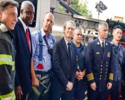 He volunteered to rejoin his old firehouse Engine He volunteered to rejoin his old firehouse Engine Company No. 55 for helping to find the survivors and missing firefighters after the 9/11 attacks in
